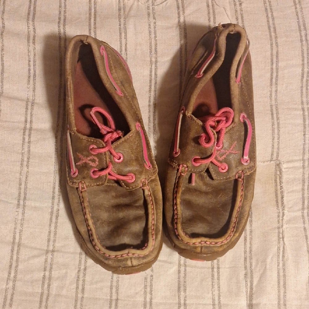 Twisted X Brown and Pink Women's Shoes